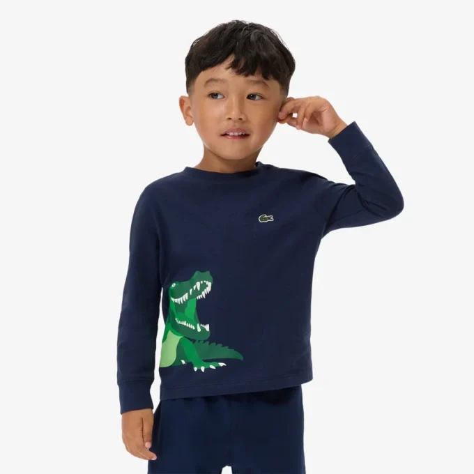 ボーイズ 長袖コットンTシャツ