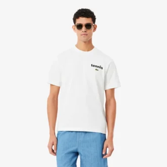 プリントコットンTシャツ