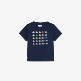 クロコダイルプリントコットンTシャツ