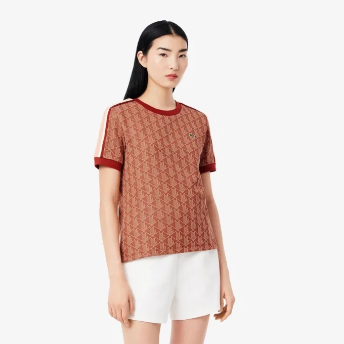 レディース スリムフィット モノグラム Tシャツ レディース スリムフィット モノグラム Tシャツ