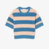 ストライプメッシュニットTシャツ ストライプメッシュニットTシャツ