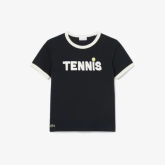 プリントコットンTシャツ