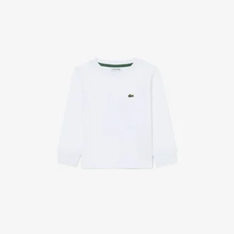 キッズ用長袖コットンTシャツ