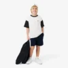 コントラストトリム コットンTシャツ