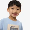 バッジアクセントコットンTシャツ