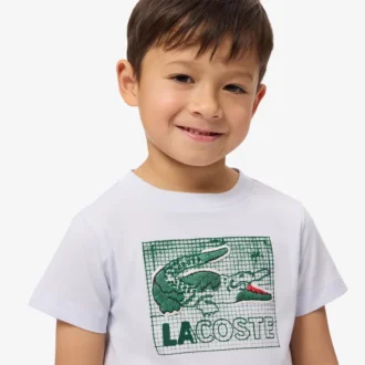グラフィックプリントコットンTシャツ