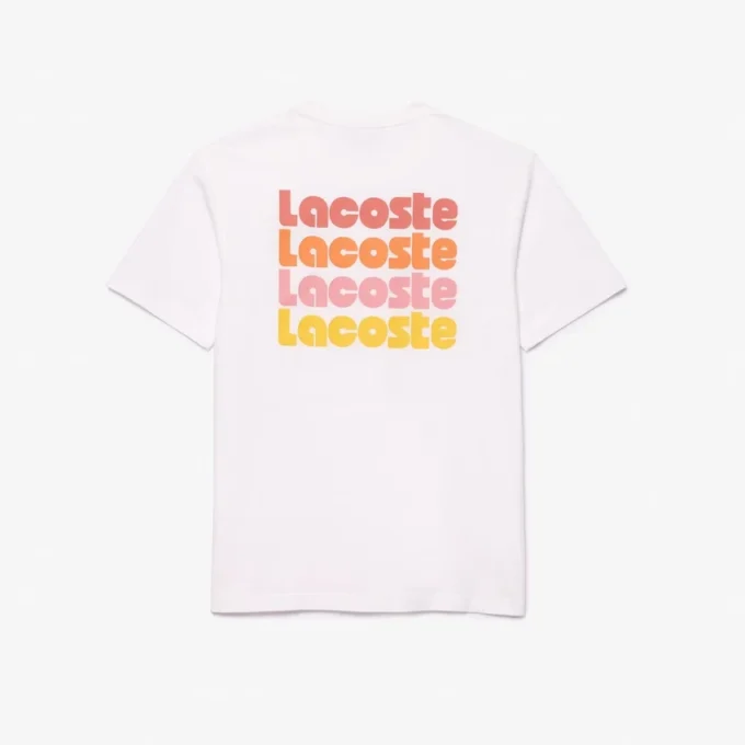 メンズ ウォッシュ加工 オンブラプリント Tシャツ