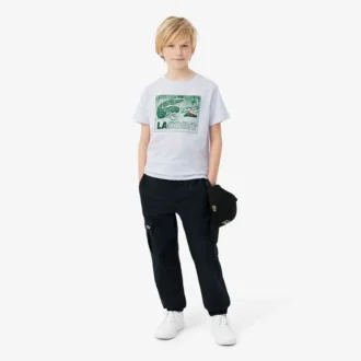 グラフィックプリントコットンTシャツ