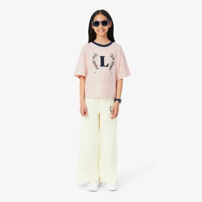 コントラストバッジ コットンTシャツ