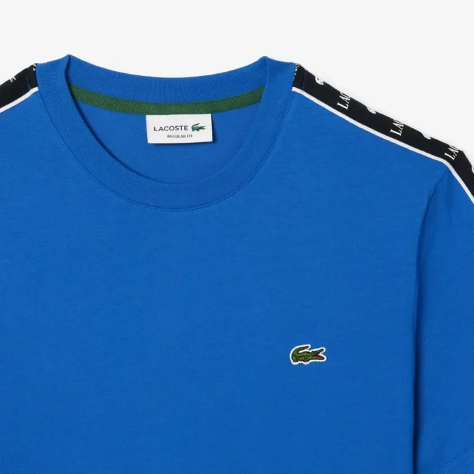 メンズ ロゴストライプ コットンTシャツ メンズ ロゴストライプ コットンTシャツ