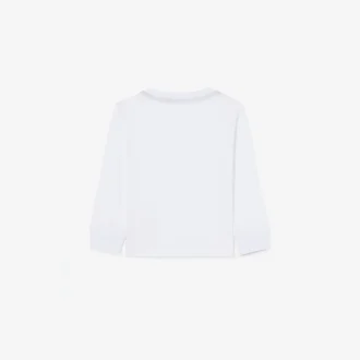 キッズ用長袖コットンTシャツ