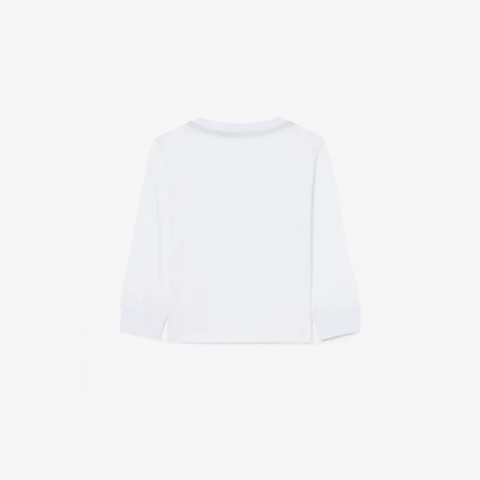 キッズ用長袖コットンTシャツ