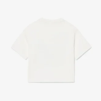 ガールズ用プリントコットンTシャツ