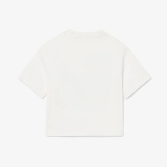 ガールズ用プリントコットンTシャツ