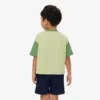 コントラストトリム コットンTシャツ
