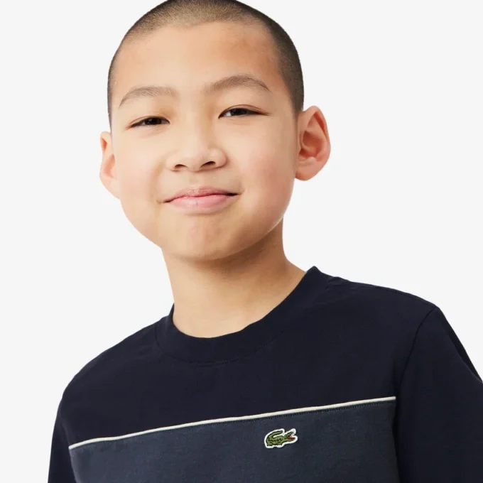 コットン カラーブロック Tシャツ