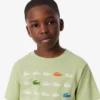 クロコダイルプリントコットンTシャツ