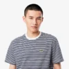 メンズ ストライプ ヘビーコットン Tシャツ メンズ ストライプ ヘビーコットン Tシャツ