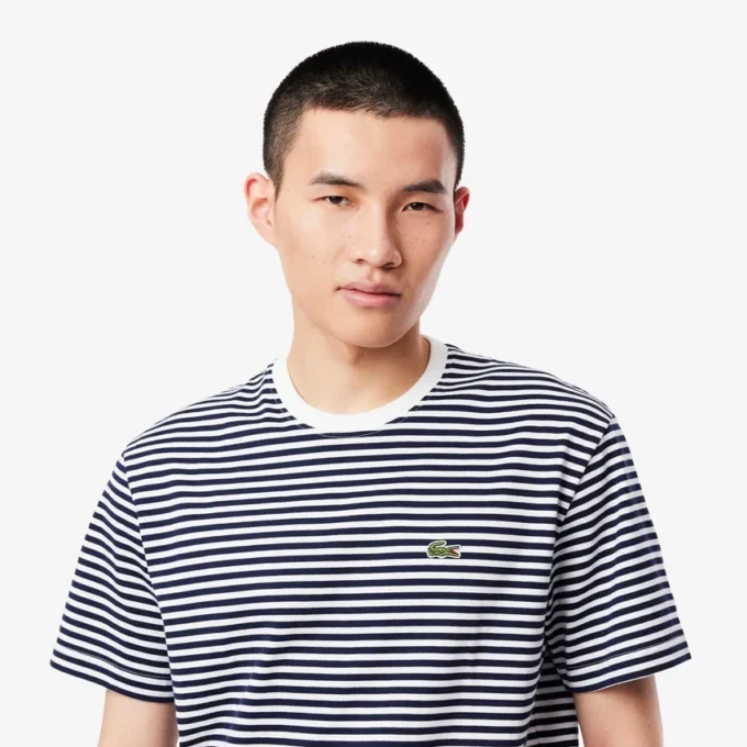メンズ ストライプ ヘビーコットン Tシャツ メンズ ストライプ ヘビーコットン Tシャツ