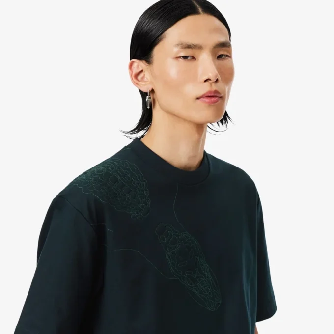 ランウェイ 刺繍入りクロコダイル Tシャツ ランウェイ 刺繍入りクロコダイル Tシャツ