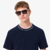 メンズ ストレッチピケ ストライプカラーTシャツ メンズ ストレッチピケ ストライプカラーTシャツ