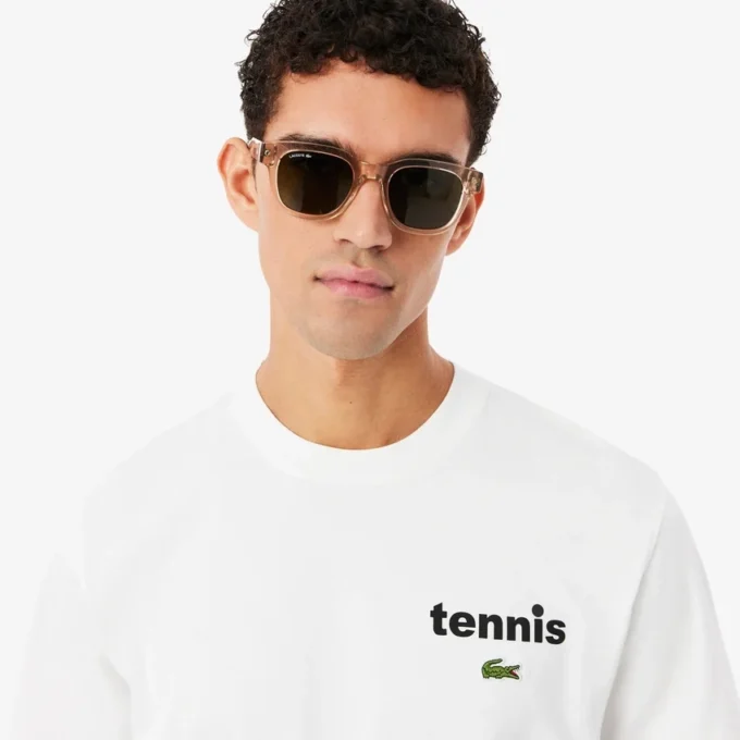 プリントコットンTシャツ