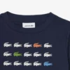 クロコダイルプリントコットンTシャツ