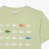 クロコダイルプリントコットンTシャツ
