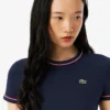 レディース コントラストトリム ジャージーTシャツ レディース コントラストトリム ジャージーTシャツ