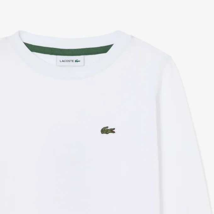 キッズ用長袖コットンTシャツ