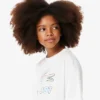 ガールズ用 オーバーサイズプリントコットンTシャツ
