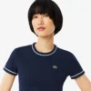 レディース コントラストトリム ジャージーTシャツ レディース コントラストトリム ジャージーTシャツ