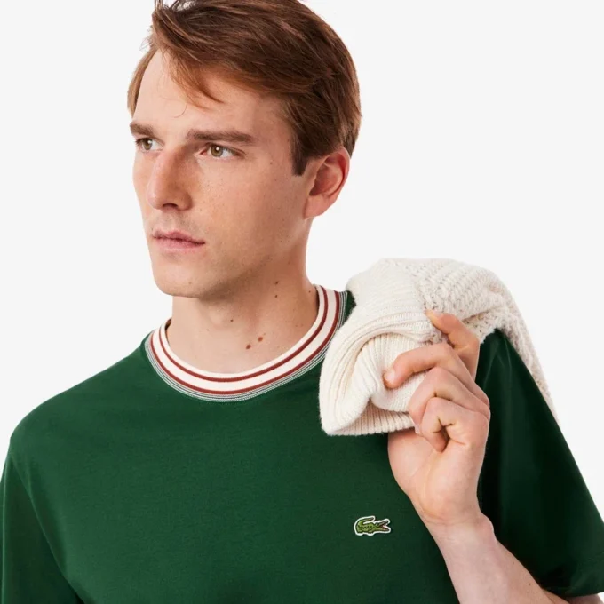 メンズ メイド・イン・フランス ストライプネックTシャツ メンズ メイド・イン・フランス ストライプネックTシャツ