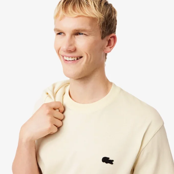 プリント入り厚手コットンTシャツ プリント入り厚手コットンTシャツ