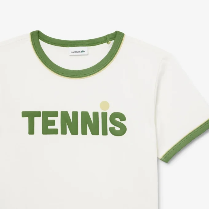 プリントコットンTシャツ