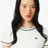 レディース コントラストトリム ジャージーTシャツ レディース コントラストトリム ジャージーTシャツ