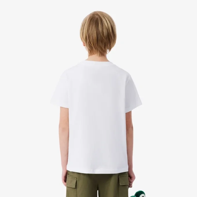クロコダイルプリントコットンTシャツ
