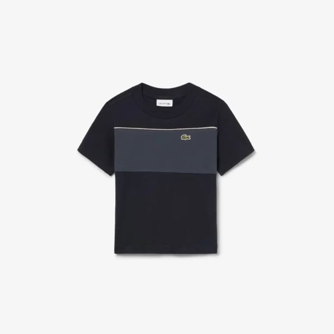 コットン カラーブロック Tシャツ