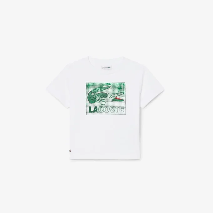 グラフィックプリントコットンTシャツ