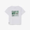グラフィックプリントコットンTシャツ