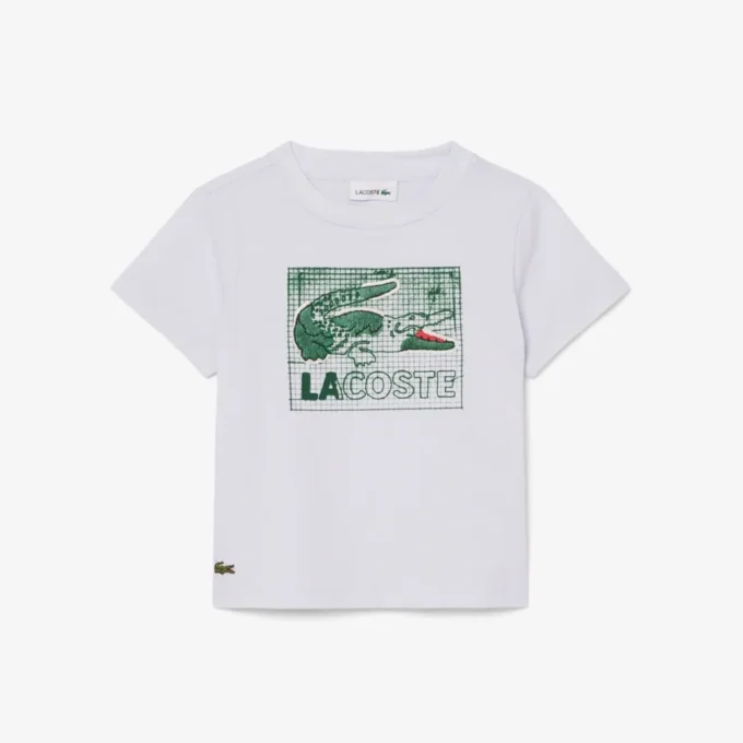 グラフィックプリントコットンTシャツ