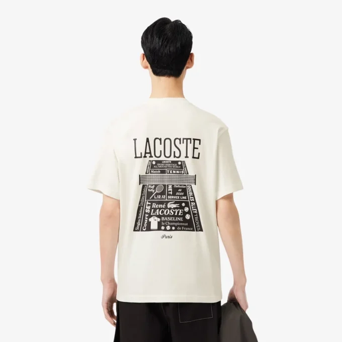 プリント入り厚手コットンTシャツ プリント入り厚手コットンTシャツ