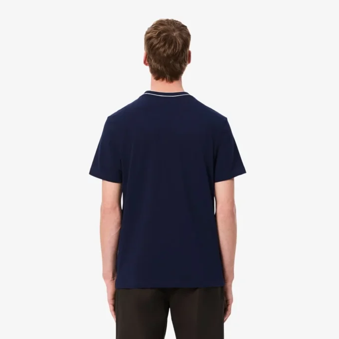 メンズ ストレッチピケ ストライプカラーTシャツ メンズ ストレッチピケ ストライプカラーTシャツ