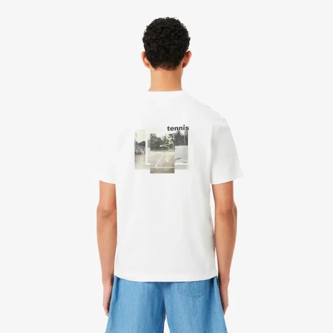プリントコットンTシャツ