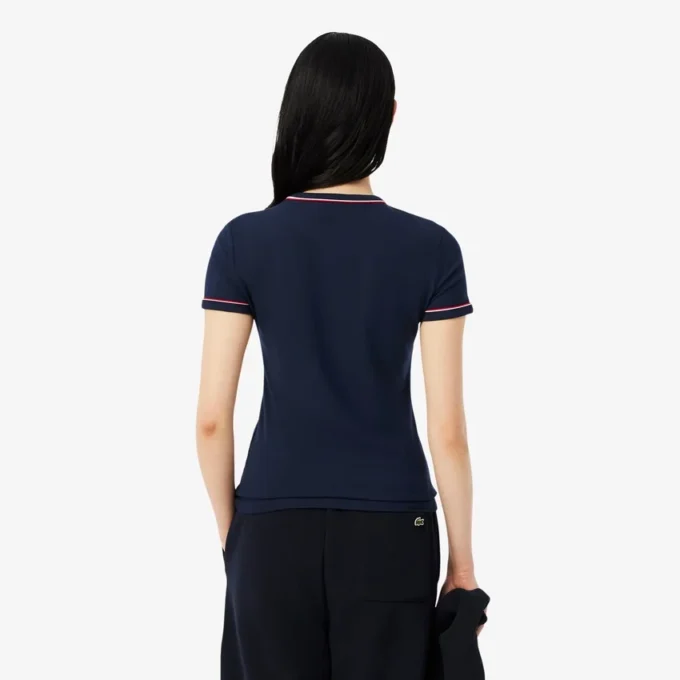 レディース コントラストトリム ジャージーTシャツ レディース コントラストトリム ジャージーTシャツ