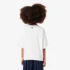ガールズ用 オーバーサイズプリントコットンTシャツ