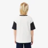 コントラストトリム コットンTシャツ