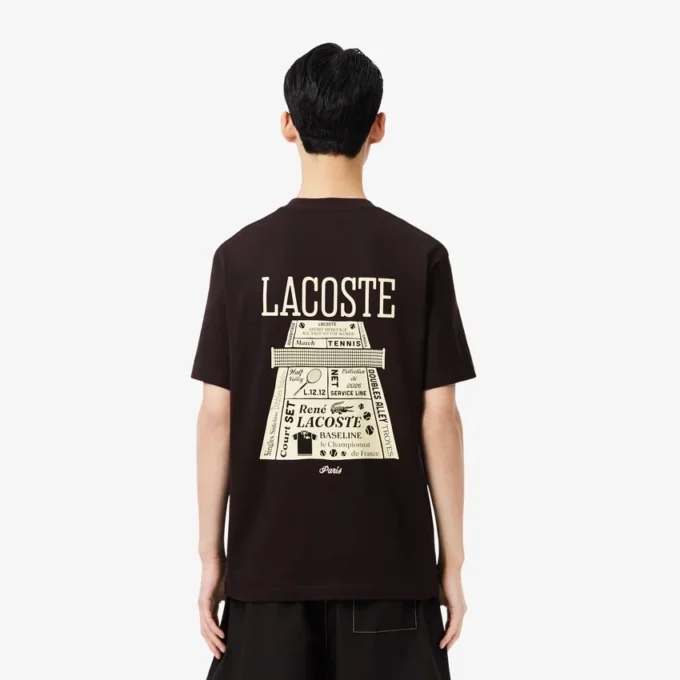 プリント入り厚手コットンTシャツ プリント入り厚手コットンTシャツ