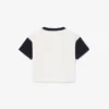 コントラストトリム コットンTシャツ