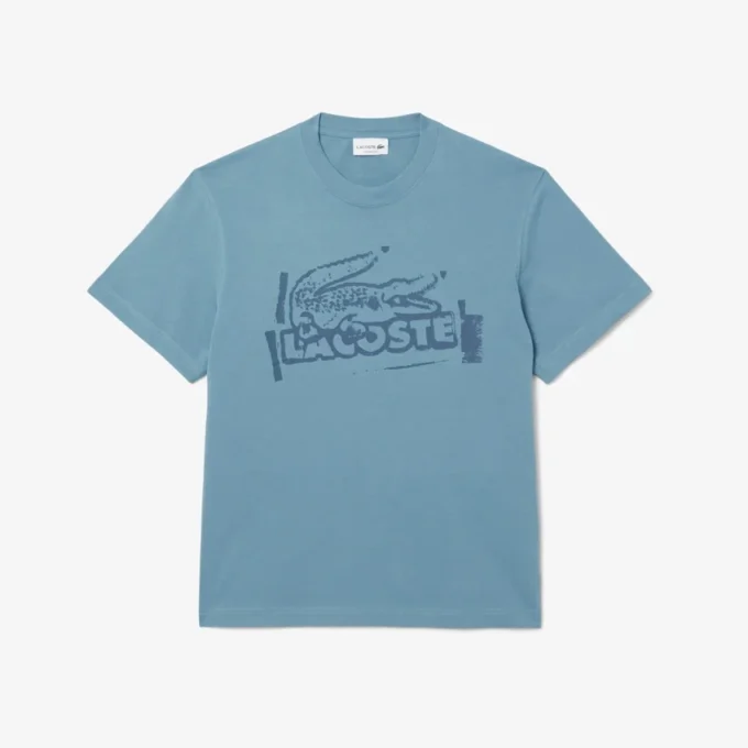 メンズ プリントコットンジャージーTシャツ メンズ プリントコットンジャージーTシャツ